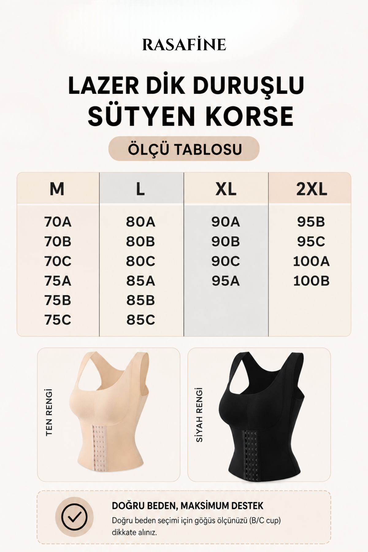 Çift Katmanlı Şekillendirici Korse Yelek