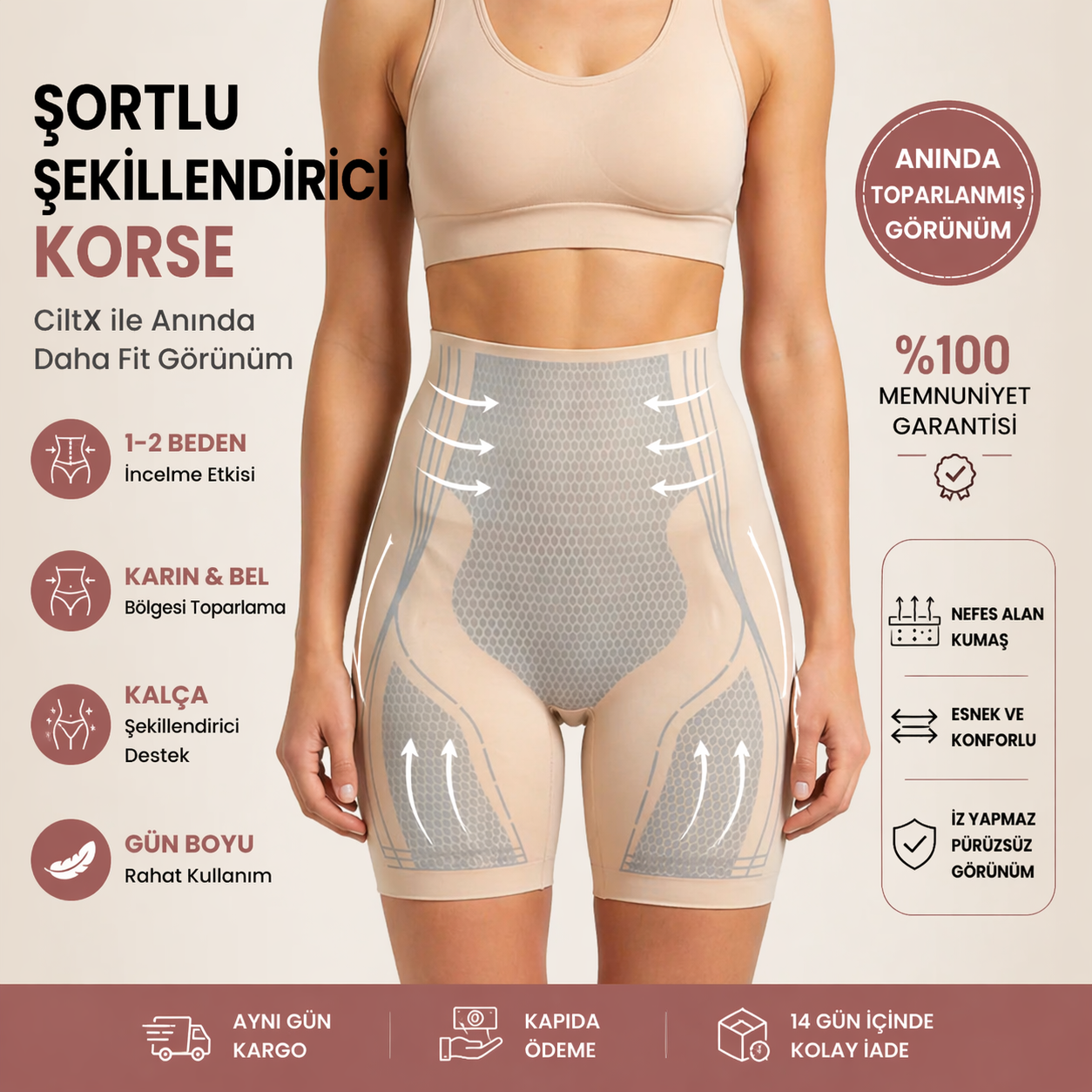 Rasafine Waist Sculpt Pro™ Şekillendirici Bel Korsesi