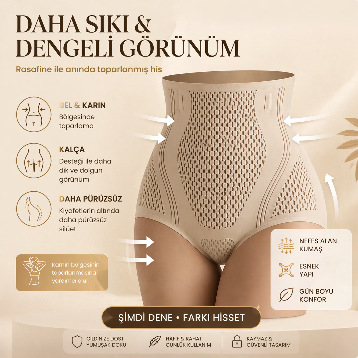 Rasafine SculptFit™ Şort Korse (Alt Vücut Şekillendirici)