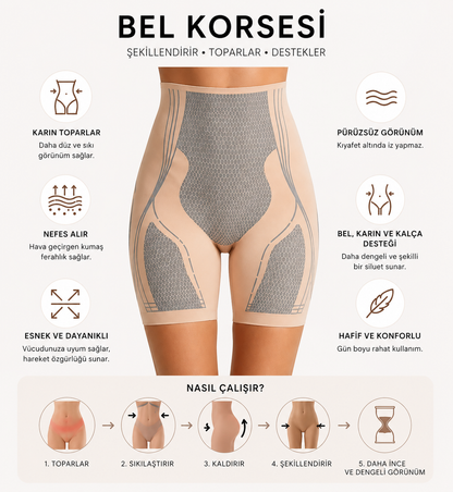 Şort Korse (Alt Vücut Şekillendirici)